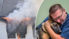 «Mon chien est tout pour moi»: il se précipite dans sa maison en flammes pour sauver son chien