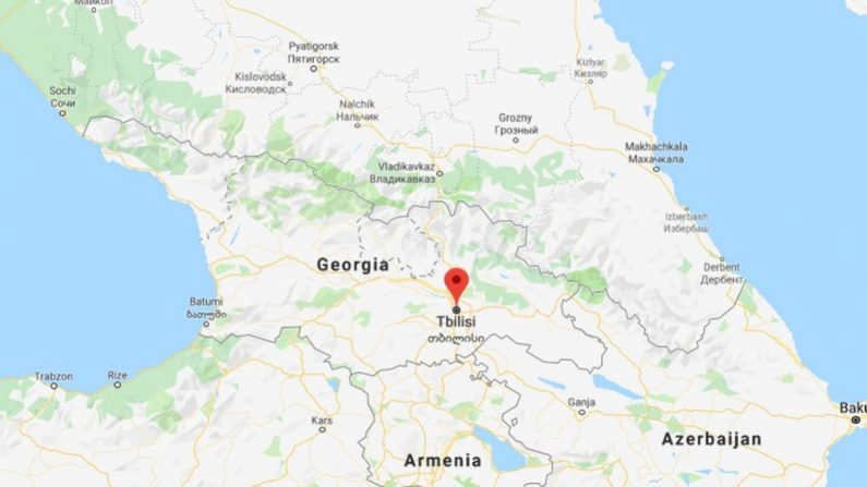 Un enfant de 3 ans a été poignardé au hasard par une femme à Tbilissi, capitale de la Géorgie, le 27 août. (Google Maps)