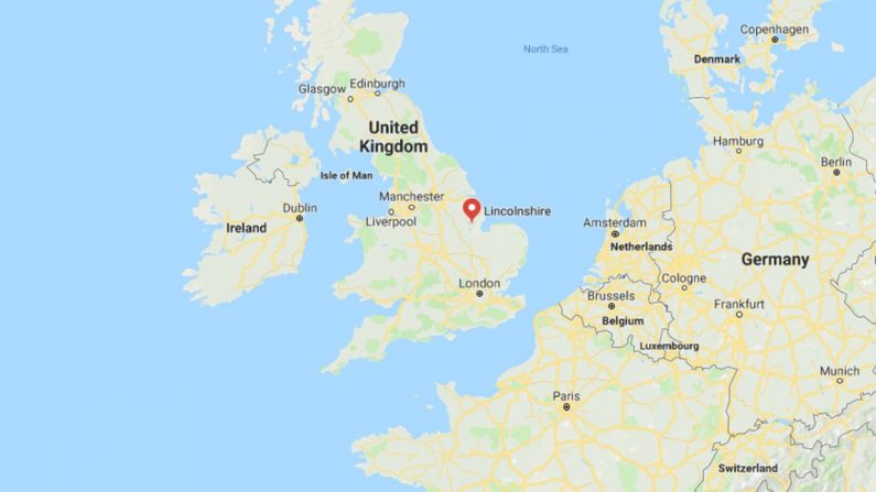 L'épingle a été découverte dans le Lincolnshire, Angleterre (Google Maps)