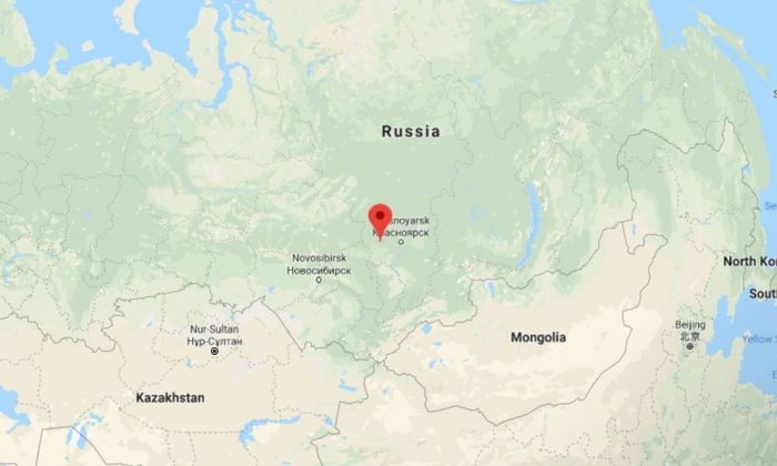 Achinsk, Russie (Google Maps)