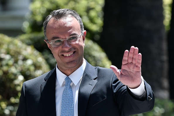 Christos Staikouras, nouveau ministre des Finances de la Grèce le 9 juillet 2019. (Photo : LOUISA GOULIAMAKI/AFP/Getty Images)