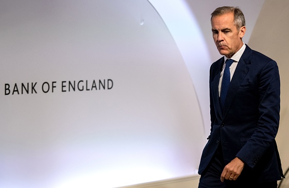 -Mark Carney, gouverneur de la Banque d'Angleterre (BOE), pense qu’un Brexit sans accord serait moins grave que prévu initialement. Photo de Chris J Ratcliffe / POOL / AFP / Getty Images.