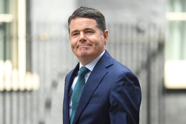 Le ministre irlandais des Finances, Paschal Donohoe, arrive au 11 de Downing Street le 6 août 2019 à Londres. (Photo :  Leon Neal/Getty Images)