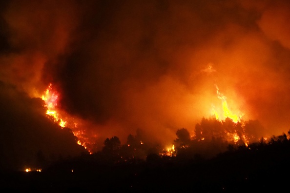 Plus de 150 hectares de pinèdes détruits par un incendie dans l'Aude.  (Photo : RAYMOND ROIG/AFP/Getty Images)