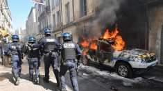 « Gilets jaunes »: une voiture de la police municipale incendiée lors des violences à Montpellier