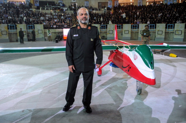 -Illustration- Un nouveau drone nommé Kian vient d’être dévoilé par l’armée iranienne. Photo HEMMAT KHAHI / AFP / Getty Images.