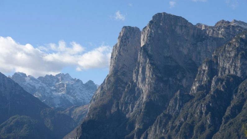 Montagnes faisant partie du parc national des Dolomiti Bellunesi, à Agordo, dans le nord-est de l'Italie. (MIGUEL MEDINA / AFP / Getty Images)