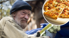 Un grand geste d’une pizzeria : donner de la nourriture aux sans-abri qui cherchaient de la nourriture dans leurs poubelles