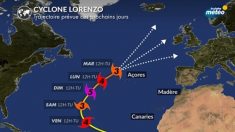 Ouragan Lorenzo : le plus puissant jamais observé au nord-est de l’Atlantique