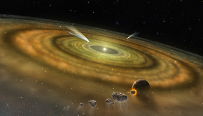 Comètes autour d'une étoile autre que le Soleil. Image d'illustration : NASA / FUSE / Lynette Cook