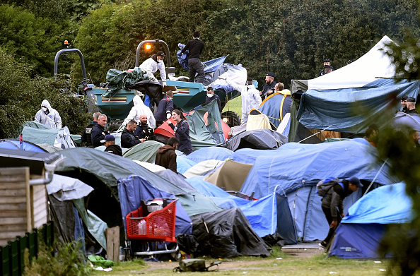 Camps de migrants dans le Nord de la France.(FRANCOIS LO PRESTI/AFP/Getty Images)
