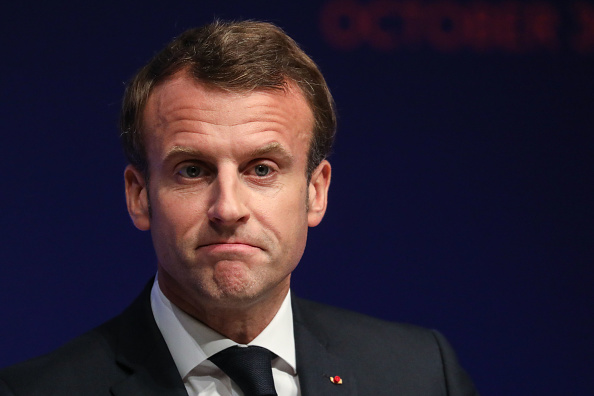 Le président Emmanuel Macron. (Photo : Ludovic MARIN / POOL / AFP) (Photo by LUDOVIC MARIN/POOL/AFP via Getty Images)
