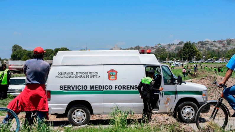 Service médico-légal du Mexique. (PEDRO PARDO/AFP/Getty Images)