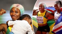 Une sprinteuse jamaïcaine remporte la médaille d’or au 100m féminin aux mondiaux de l’athlétisme, après être devenue maman
