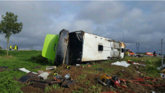 Somme: 33 blessés, dont 4 graves, dans un accident de car de la compagnie Flixbus sur l’A1