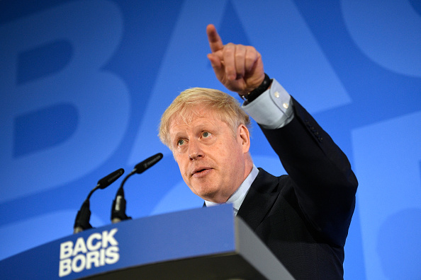 -Boris Johnson lance sa campagne à la direction du Parti conservateur le 12 juin 2019 à Londres, en Angleterre. Photo de Leon Neal / Getty Images.