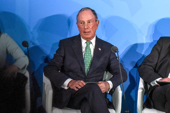 Michael Bloomberg, 77 ans, huitième fortune mondiale, n'est pas encore officiellement candidat. (Photo : Stephanie Keith/Getty Images)