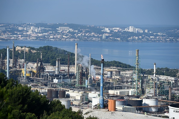 La bioraffinerie Total de La Mede près de Marseille. (Photo : BORIS HORVAT/AFP via Getty Images)