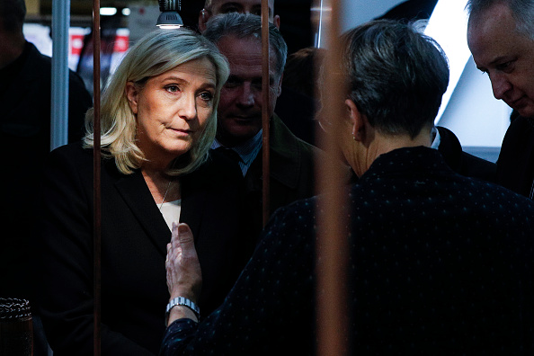  Marine Le Pen présidente du Rassemblement national (RN). (Photo : GEOFFROY VAN DER HASSELT / AFP) 