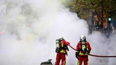 Manifestation à Paris: des pompiers empêchés d’intervenir par des casseurs à Place d’Italie
