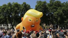 Des milliers de personnes se réunissent sur GoFundMe pour l’homme qui a dégonflé un ballon «Baby Trump»