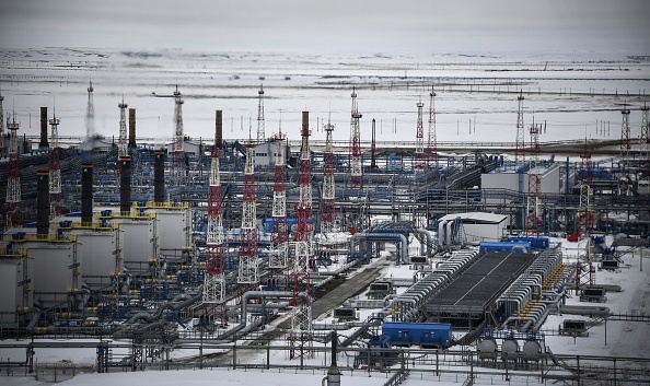 -Vue du gisement de gaz de Bovanenkovo sur la péninsule de Yamal, dans le cercle arctique, le 21 mai 2019. Photo ALEXANDER NEMENOV / AFP via Getty Images.
