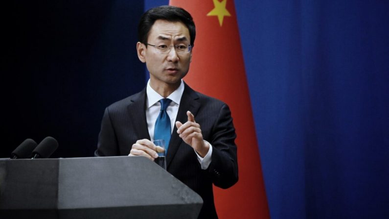 Geng Shuang, porte-parole du ministère des affaires étrangères chinois, critique la mobilisation internationale pour Hong Kong ( WANG ZHAO/AFP via Getty Images)