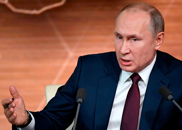 -Le Président russe Vladimir Poutine. (Photo : ALEXANDER NEMENOV / AFP via Getty Images.)