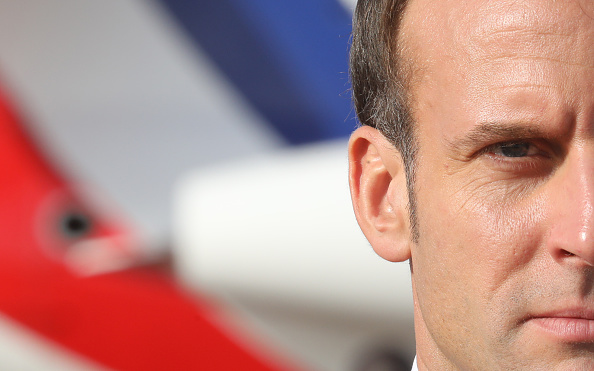 Le président Emmanuel Macron. (Photo : LUDOVIC MARIN/POOL/AFP via Getty Images)