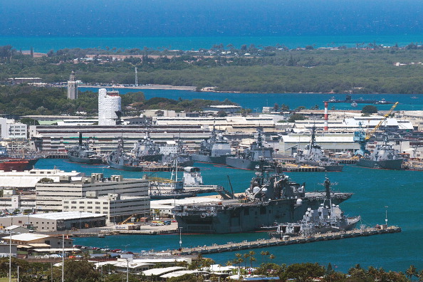 -Vue générale de la base de Pearl Harbor, le vendredi 29 juin 2012 à Pearl Harbor, Hawaï. Photo Kent Nishimura / AFP / Getty Images.
