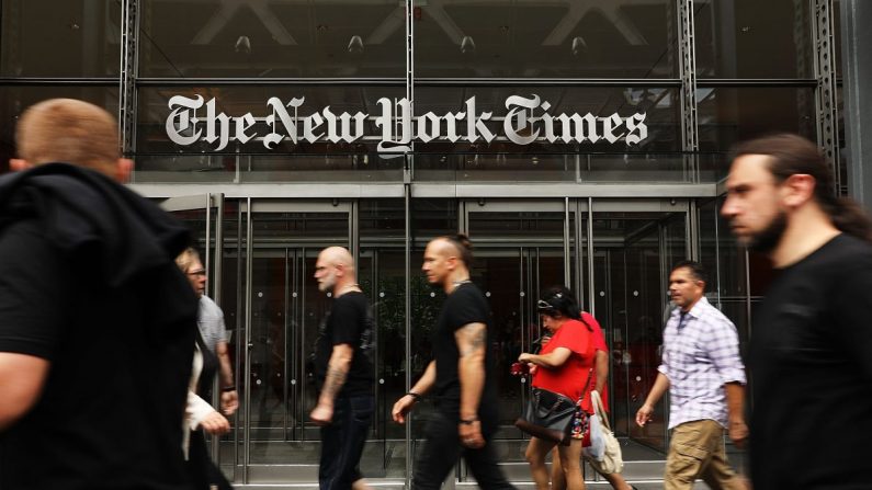 L'immeuble du New York Times à New York City. (Spencer Platt/Getty Images)