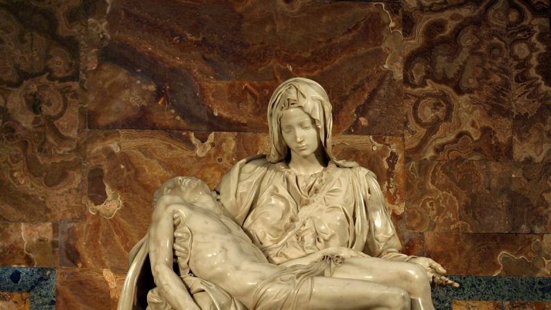La «Pietà» de Michel-Ange, dans la basilique Saint-Pierre du Vatican. (CC-BY-SA 3.0)