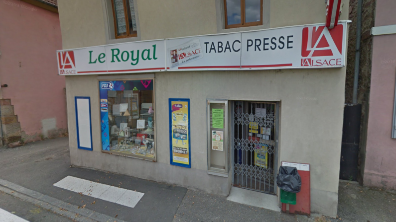 Le bureau de tabac d'Issenheim a été braqué deux fois en l'espace de 15 jours. (Capture d'écran/Google Maps)