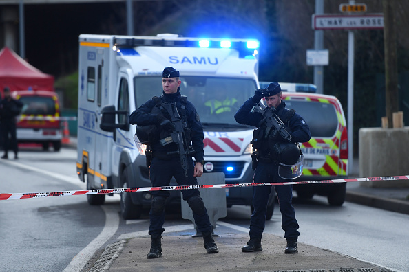 Attaque au couteau à Villejuif, près de Paris. (Photo : CHRISTOPHE ARCHAMBAULT/AFP via Getty Images)