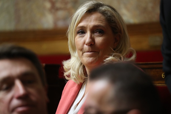 Marine Le Pen, présidente du Rassemblement National (RN). (Photo : LUDOVIC MARIN/AFP via Getty Images)