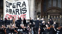 Retraites : concert devant l’Opéra Garnier, la grève se prolonge
