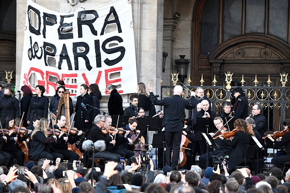 Opéra Garnier, le 18 janvier 2020. (Photo by STEPHANE DE SAKUTIN / AFP) (Photo by STEPHANE DE SAKUTIN/AFP via Getty Images)