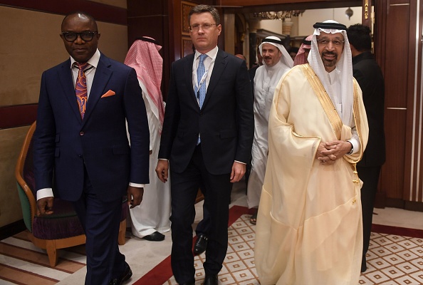 -Illustration- Une réunion du groupe OPEP + dans la ville saoudienne de Djeddah le 19 mai, 2019. Les principaux producteurs de pétrole brut doivent se réunir pour convenir d’une baisse de la production. Photo AMER HILABI / AFP via Getty Images.