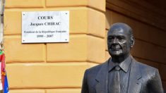 Nice : la statue de Jacques Chirac dégradée
