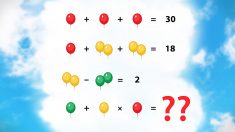Pouvez-vous résoudre ce problème mathématique ? Ne vous laissez pas embrouiller par les ballons