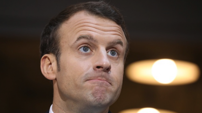 Emmanuel Macron. (Photo : LUDOVIC MARIN/AFP/Getty Images.)