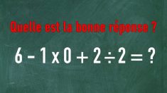 Cette équation mathématique perturbe la Toile, les internautes pensent qu’il y a deux réponses, laquelle est la bonne?
