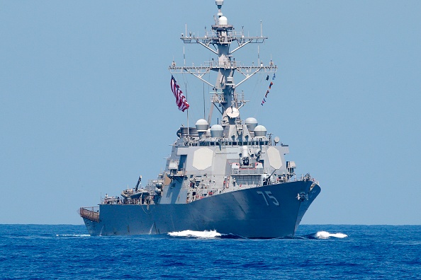 -Illustration- Les Etats-Unis considèrent le détroit, comme faisant partie des eaux internationales et envoie régulièrement des bateaux pour affirmer ce principe d'une "liberté de navigation". Photo JACK GUEZ / AFP via Getty Images.