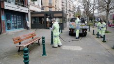 Hauts-de-Seine: désinfection géante dans les rues de Suresnes pendant le confinement