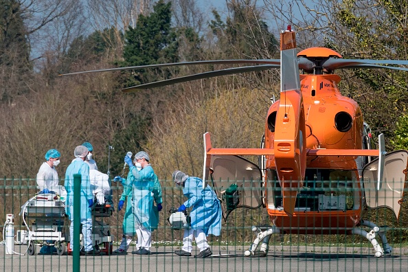 Hôpital Emile Muller de Mulhouse le 19 mars 2020. (SEBASTIEN BOZON/AFP via Getty Images)