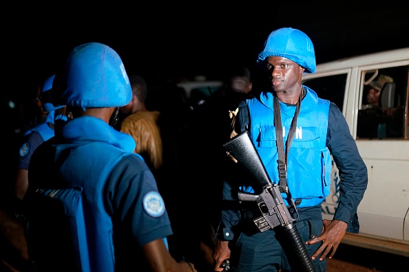    Casques bleus de l'ONU au Mali.  (Photo : MICHELE CATTANI/AFP via Getty Images)