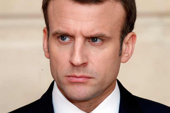 Le chef de l'État Emmanuel Macron.     (Photo : CHARLES PLATIAU/AFP via Getty Images)