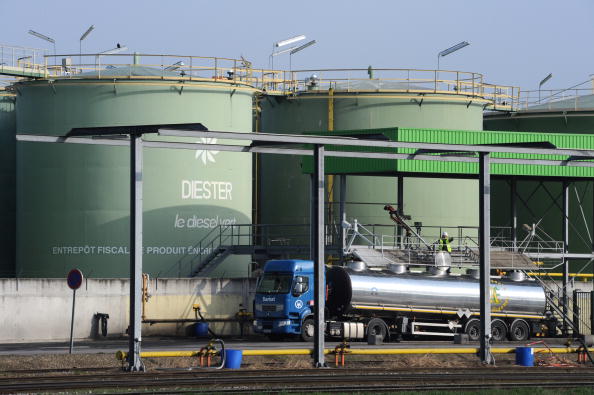  Site de production d'huile et de diester de Saipol à Grand-Couronne, en banlieue parisienne.  (Photo : MIGUEL MEDINA/AFP via Getty Images)