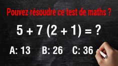Voici un test de mathématiques destiné au collège, mais plus difficile qu’il n’y paraît: pouvez-vous le résoudre ?