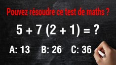Voici un test de mathématiques destiné au collège, mais plus difficile qu’il n’y paraît: pouvez-vous le résoudre ?